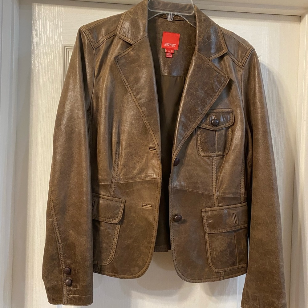 Beautiful Esprit leather coat